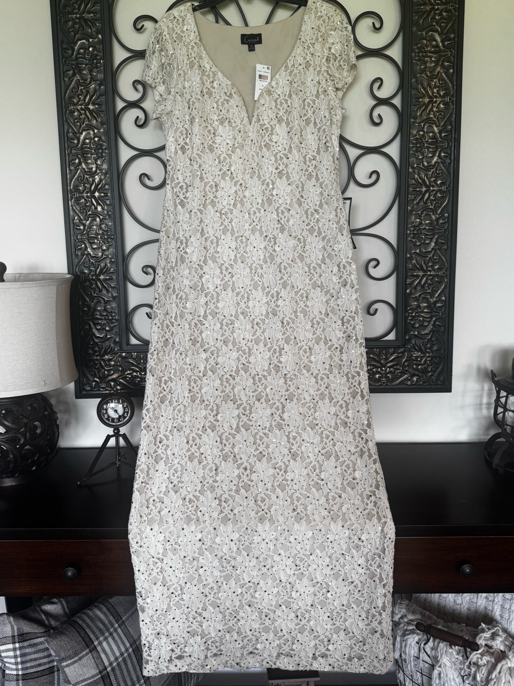 NWT Lace and Sequin gown